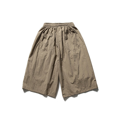 Three-dimensional Large Pocket Shorts Japanese-style Retro