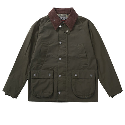 Vintage Safari Corduroy Collar Jacket