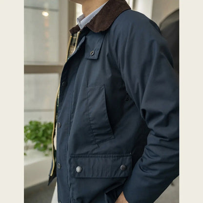 Vintage Safari Corduroy Collar Jacket