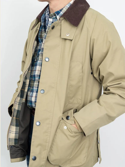 Vintage Safari Corduroy Collar Jacket